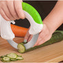 New Kitchen Gadget Stainless Steel Round Wheel Vegetable Chopper Slicer Circular Rolling Knife Easy Cutting Tools