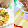 New Kitchen Gadget Stainless Steel Round Wheel Vegetable Chopper Slicer Circular Rolling Knife Easy Cutting Tools