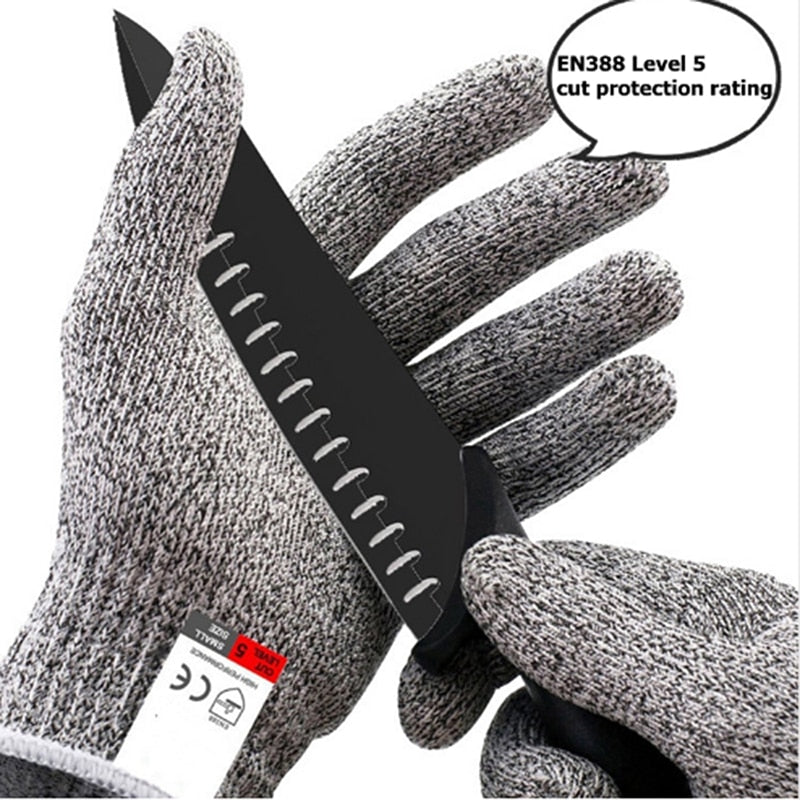 Peche Anti-cut Outdoor Fishing Gloves Knife Cut Resistant Protection Touch Screen Anti-Slip Ultra-thin Steel Wire Mesh Gloves